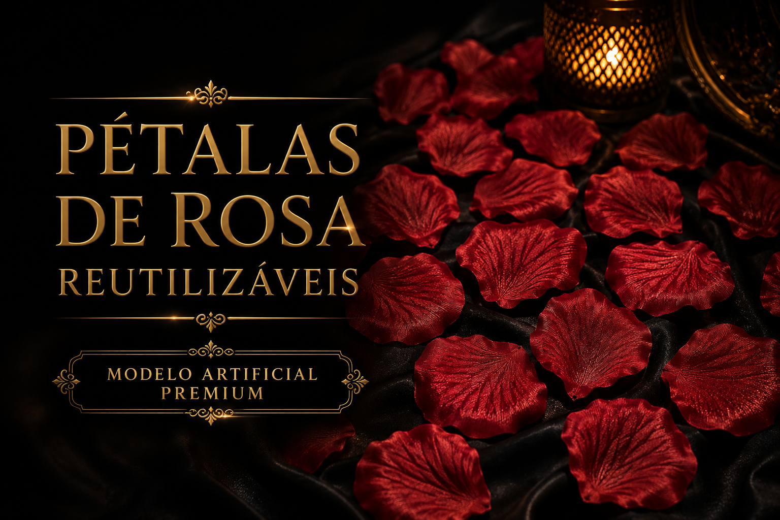 Aproximadamente 500 pétalas de rosa artificiais